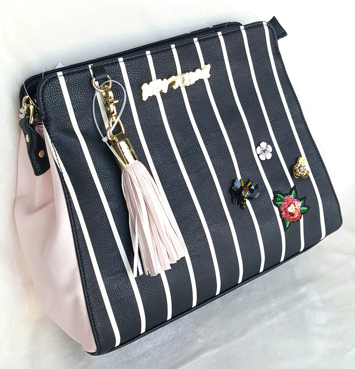 Betsey johnson striped bag online