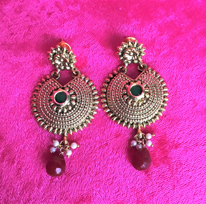 Earring Set Vintage Traditional Party Wear - Urban Flair USA