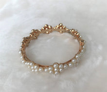 Load image into Gallery viewer, Pearl  Bangle Bracelet, Faux Pearl Bangle - Urban Flair USA