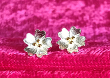 Load image into Gallery viewer, Earrings 925 Sterling Silver plated, Small Floral Ear Stud - Urban Flair USA