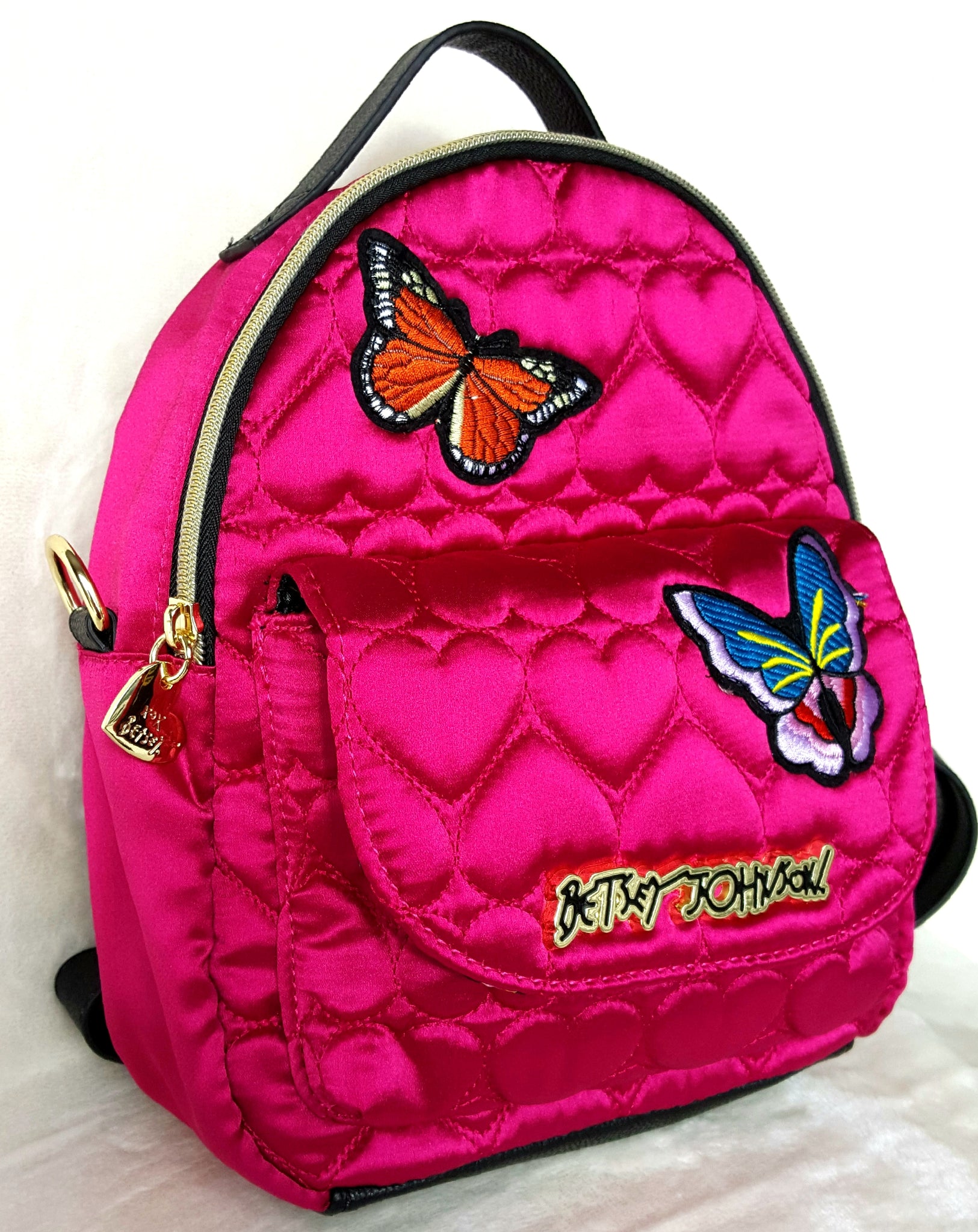 Betsey Johnson BACKPACK CONVERTIBLE FUSHIA – Urban Flair USA