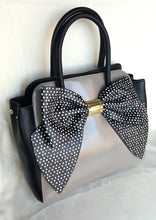 Load image into Gallery viewer, Betsey Johnson SATCHEL OVERSIZED BOW - TAUPE - Urban Flair USA