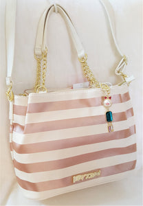 Betsey Johnson TULIP TOTE STRIPE - Urban Flair USA