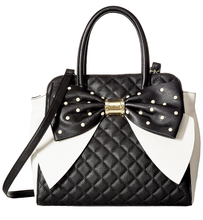 Load image into Gallery viewer, Betsey Johnson Womens Oversized Bow Satchel - Urban Flair USA