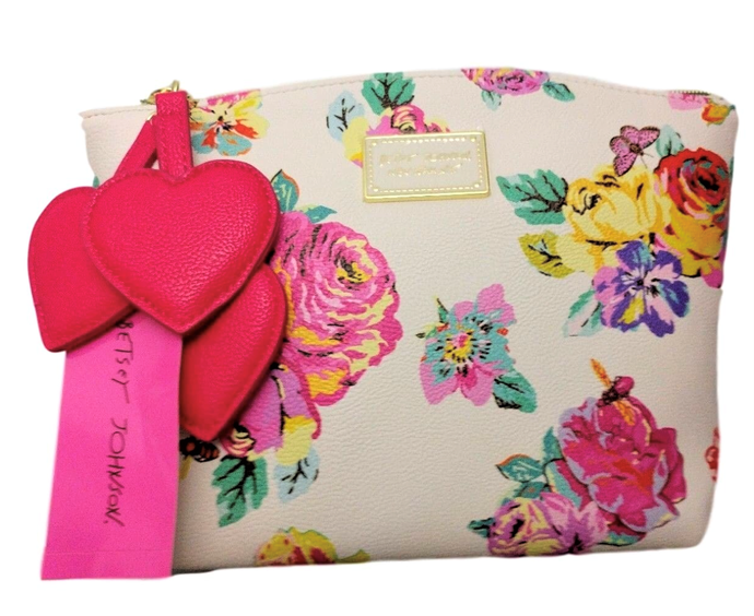 Betsey Johnson Cosmo Pouch Floral Coeti - Urban Flair USA