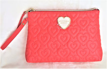 Load image into Gallery viewer, Betsey Johnson Women&#39;s COSMETIC BAG T-BOTTOM - RED - Urban Flair USA