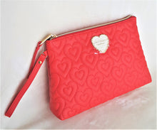 Load image into Gallery viewer, Betsey Johnson Women&#39;s COSMETIC BAG T-BOTTOM - RED - Urban Flair USA