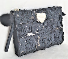 Load image into Gallery viewer, Betsey Johnson COSMETIC / MAKE-UP BAG - BLACK / MULTI - Urban Flair USA