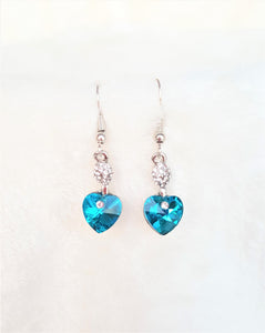 Fashion Earrings Crystal Heart Cubic Zircon - Urban Flair USA