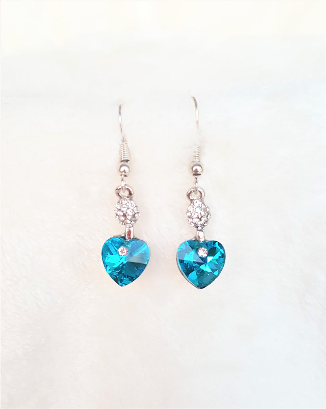 Fashion Earrings Crystal Heart Cubic Zircon - Urban Flair USA