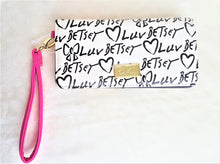 Load image into Gallery viewer, Luv Betsey Wristlet Wallet White Black - Urban Flair USA