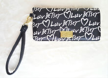 Load image into Gallery viewer, Luv Betsey Wristlet Wallet Black White - Urban Flair USA