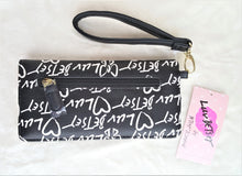 Load image into Gallery viewer, Luv Betsey Wristlet Wallet Black White - Urban Flair USA