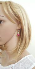 Load image into Gallery viewer, Fashion Earrings Pink Crystal Heart Cubic Zircon - Urban Flair USA