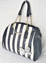Load image into Gallery viewer, Betsey Johnson TOTE SLOUCH STRIPE - Urban Flair USA