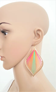 Multicolored Vintage Earring Threaded Hoop Dangle Drop Earring, Statement Earring - Urban Flair USA