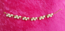 Load image into Gallery viewer, Pearl Bracelet with Rhinestones Gold plated, Party wear, Wedding Jewelry - Urban Flair USA