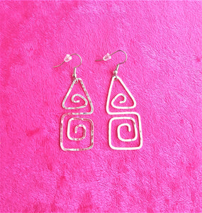 Wire Earrings, Designer Earrings, Traditional Mexican Earrings - Urban Flair USA