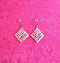 Load image into Gallery viewer, Mexican Wire Earrings, Woven wire Earring, Designer Woven Square Earrings - Urban Flair USA