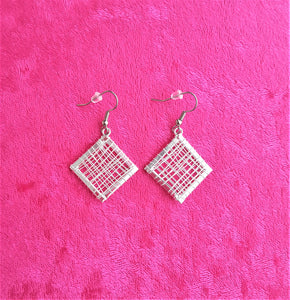 Mexican Wire Earrings, Woven wire Earring, Designer Woven Square Earrings - Urban Flair USA