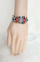 Load image into Gallery viewer, Bracelet Vintage style Black Leather Metal Charms Wrap Adjustable Layered Bohemian Bracelet - Urban Flair USA
