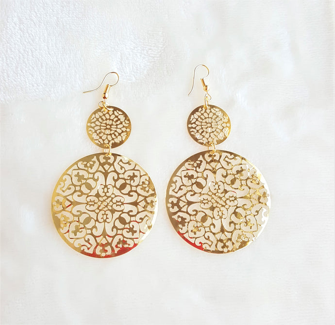 Fashion Earrings Dangle Drop Gold tone Trendy Style Party wear Light weight Earrings by UrbanFlair - Urban Flair USA