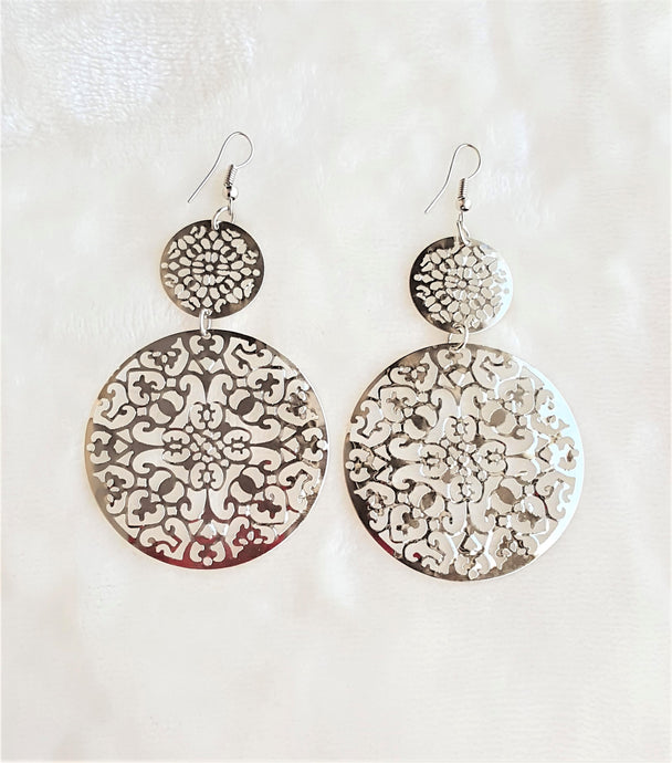 Fashion Earrings Dangle Drop Silver tone Trendy Style Party wear Light weight Earrings by UrbanFlair - Urban Flair USA