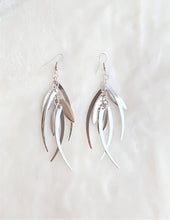 Load image into Gallery viewer, Fashion Earrings Leaves Silver tone Trendy Stylish Party wear Light weight Earrings by UrbanFlair - Urban Flair USA