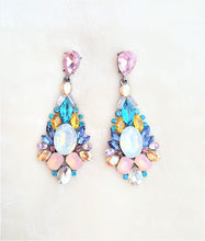 Load image into Gallery viewer, Earrings Crystal Multicolored, Big Crystal Stone Earrings by UrbanFlair - Urban Flair USA