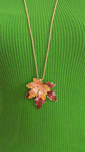 Load image into Gallery viewer, Pendant Necklace Maple Leaf Gold Chain Necklace Long Chain, Autumn Fall Jewelry by UrbanFlair - Urban Flair USA