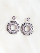 Load image into Gallery viewer, Vintage Earrings  Antique Silver Rhinestone Earrings, Fashion Earrings - Urban Flair USA