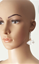 Load image into Gallery viewer, Fashion Earrings Floral, Flower Tassel Gold Hoop Earrings by UrbanFlair - Urban Flair USA