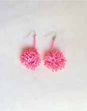 Load image into Gallery viewer, Pink Beaded Earrings Clustered Fringe Earrings - Urban Flair USA