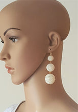 Load image into Gallery viewer, Pearl Earrings Beaded Ball Drop Earrings - Urban Flair USA