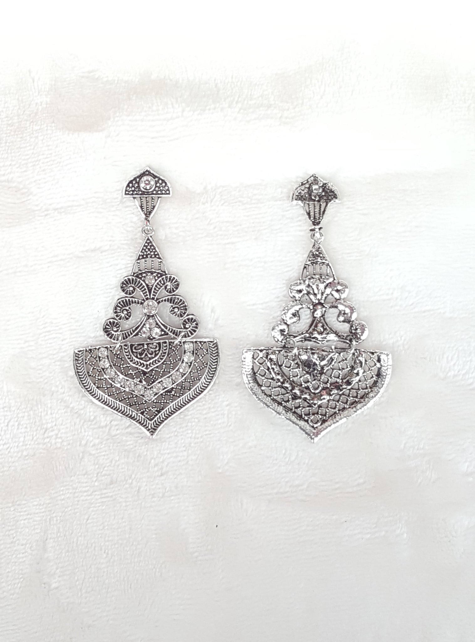 Vintage 1930s Silver Marcasite Earrings - Jewels Past | Vintage Costume  Jewellery