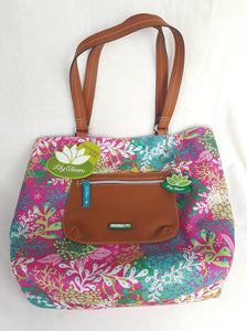 Lily Bloom Floral Reef-Pink Jordin Tote Multicolored - Urban Flair USA