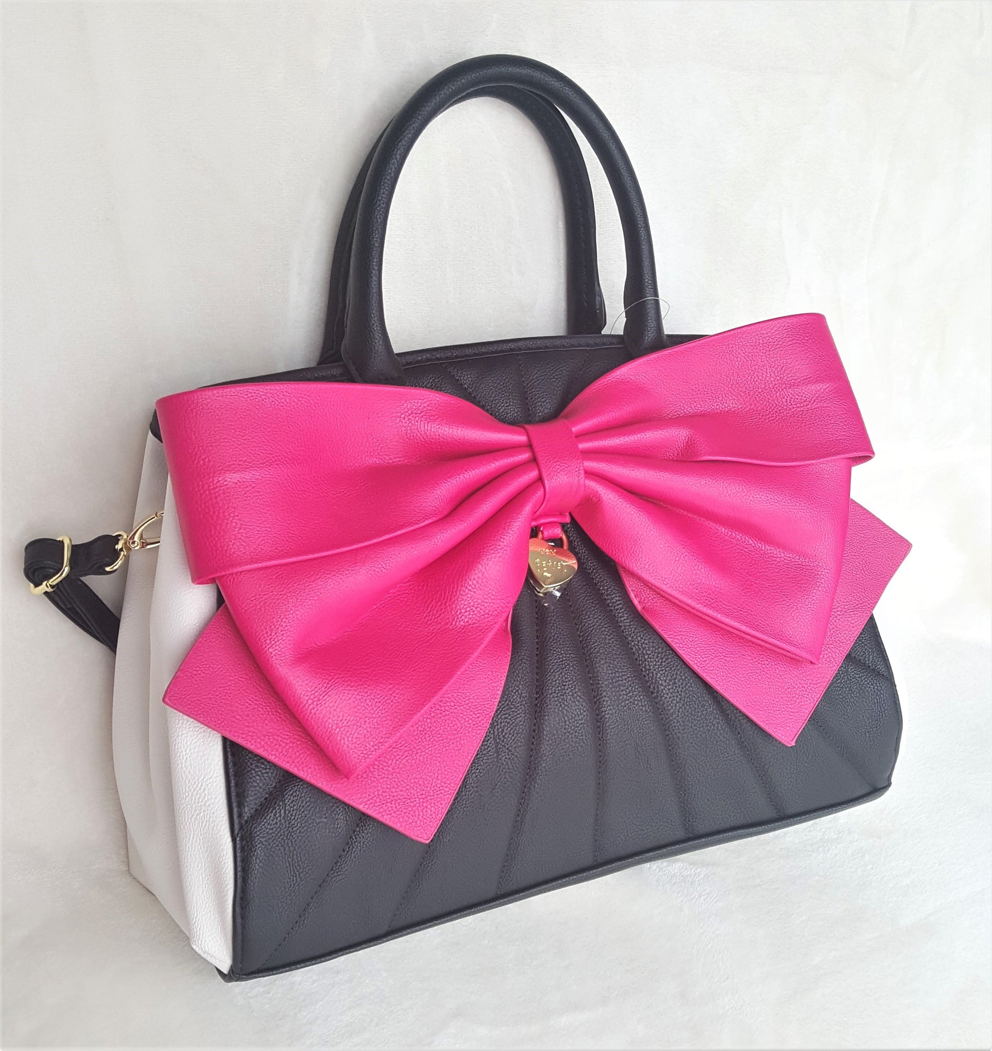 Betsey Johnson Rhinestone Rose 3D Petal Crossbody Bag, Pink
