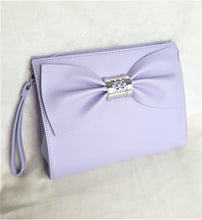 Load image into Gallery viewer, Betsey Johnson COSMETIC WRISTLET / MAKE-UP BAG - LAVENDER - Urban Flair USA