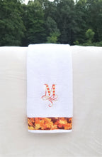Load image into Gallery viewer, Hand Towel White Kitchen Custom Embroidered Monogram Towel Thanksgiving Special