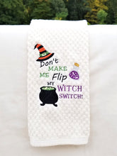 Load image into Gallery viewer, Hand Towel Halloween Embroidered Ivory Towel