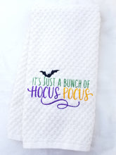 Load image into Gallery viewer, Hand Towel Halloween Embroidered Ivory Towel