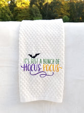 Load image into Gallery viewer, Hand Towel Halloween Embroidered Ivory Towel