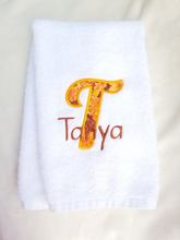 Load image into Gallery viewer, Embroidered Towel Monogram Personalized Custom Hand Towel