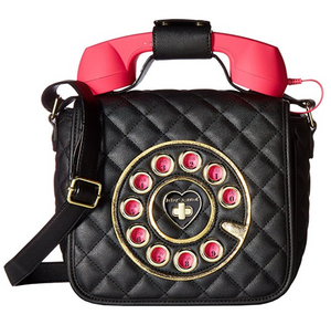 Betsey Johnson Women's Crossbody Bag Phone Black - Urban Flair USA