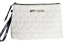 Load image into Gallery viewer, Betsey Johnson Women&#39;s COSMETIC BAG T-BOTTOM - BLACK - Urban Flair USA