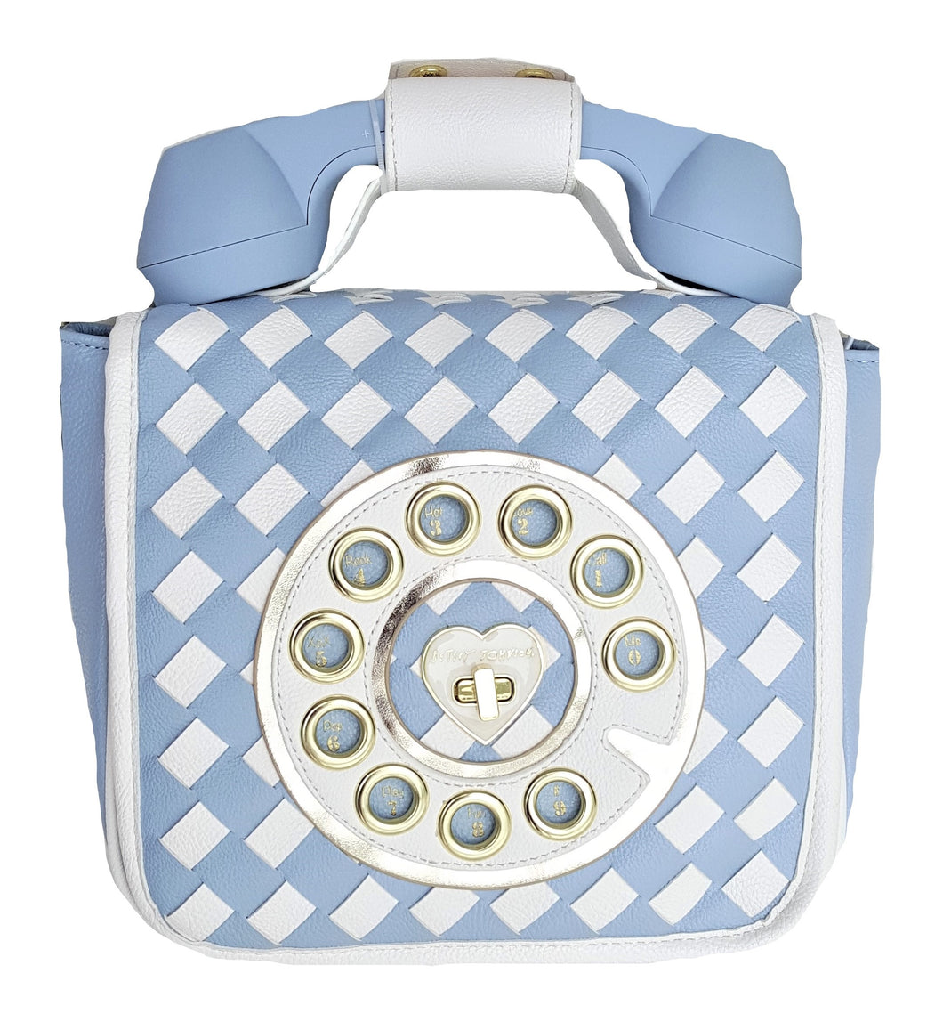 Betsey Johnson Crossbody Bag Phone Blue - Urban Flair USA