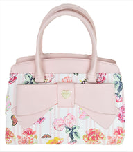 Load image into Gallery viewer, BETSEY JOHNSON SATCHEL TRIPLE COMPT PINK FLORAL BLUSH - Urban Flair USA