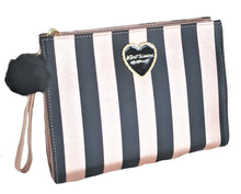 Load image into Gallery viewer, Betsey Johnson COSMETIC / MAKE-UP BAG - STRIPE - Urban Flair USA