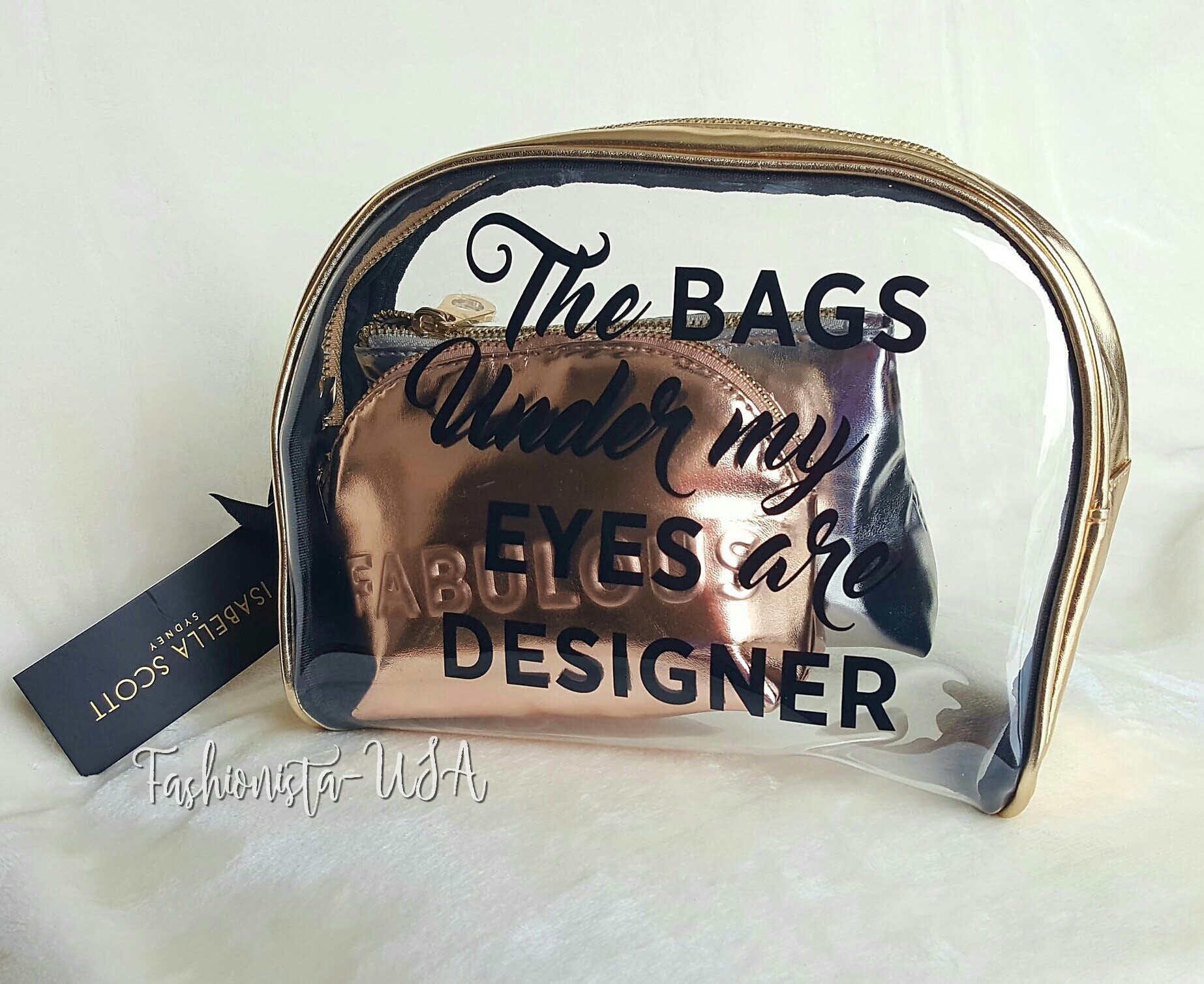 Isabella Scott Sydney Pack of 3 Designer Cosmetic/ Make up Bags