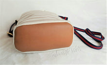 Load image into Gallery viewer, TOMMY HILFIGER  Backpack MINI X-body Canvas Bag CREAM+MOCHA STRIPE - Urban Flair USA